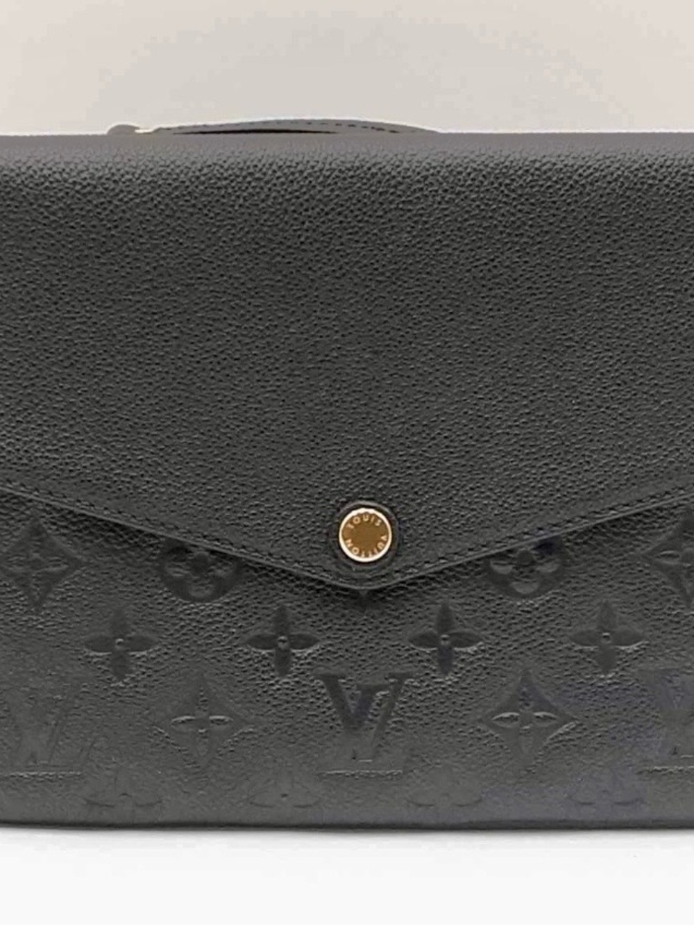 Louis Vuitton Twice Shoulder Bag/Crossbody In Black Monogram Empreinte Leather